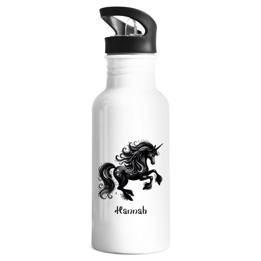 Edelstahl Trinkflasche Einhorn personalisiert mit Wunschname Geschenk Geburtstag