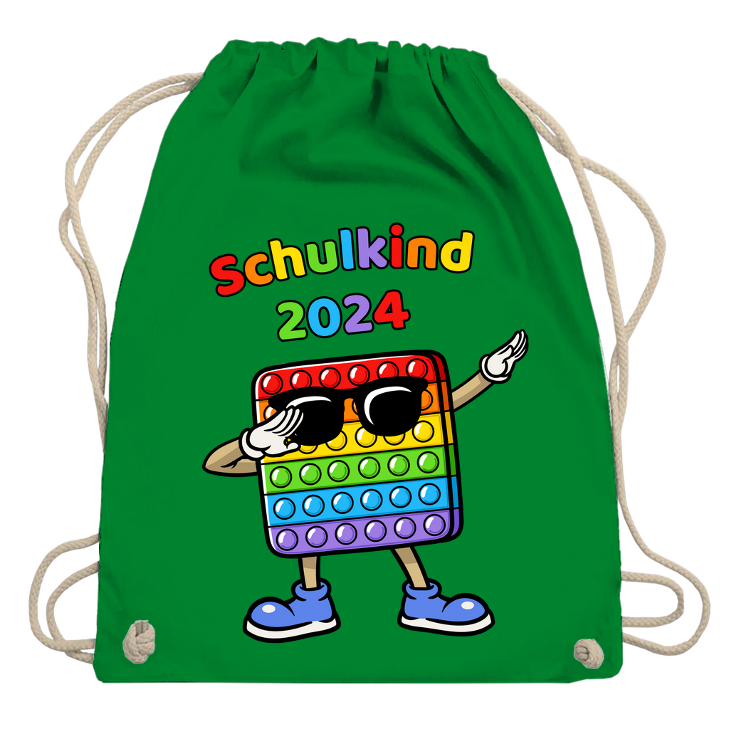 Sportbeutel Schule Pop-It Schulkind 2024 Mädchen Junge Turnbeutel 37x46 cm
