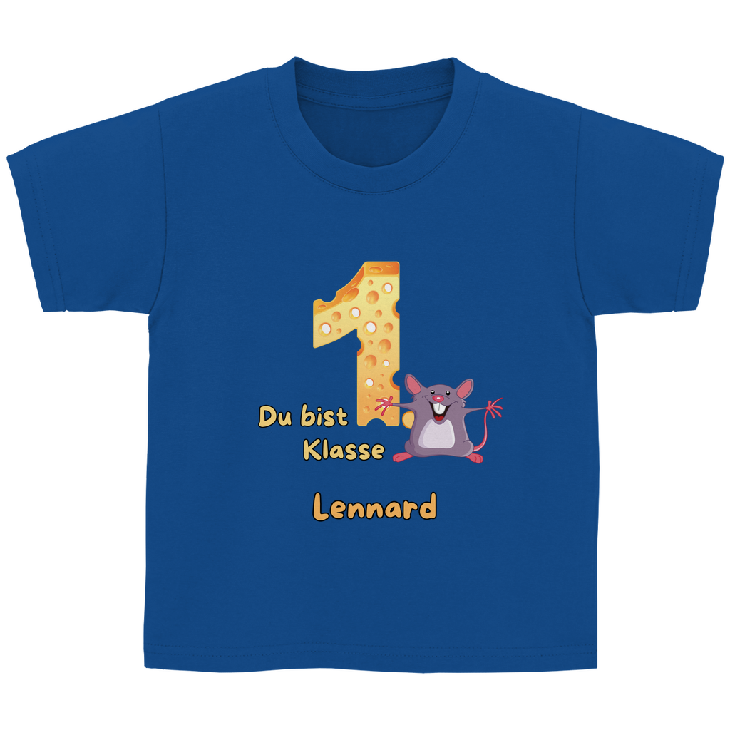 T-Shirt Schulanfang personalisiert Maus Mädchen Junge Geschenk Einschulung