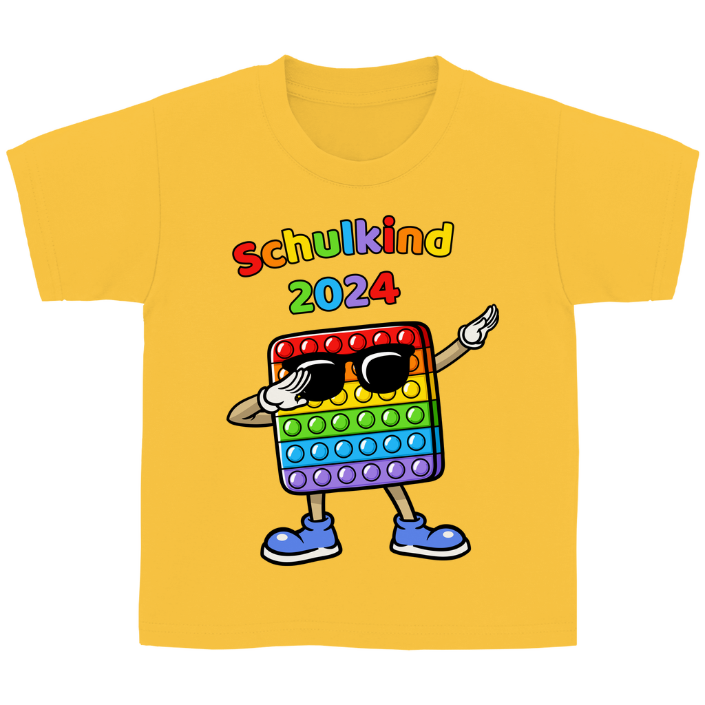 T-Shirt Schulanfang Pop-It Schulkind 2024 Mädchen Junge Geschenk Einschulung