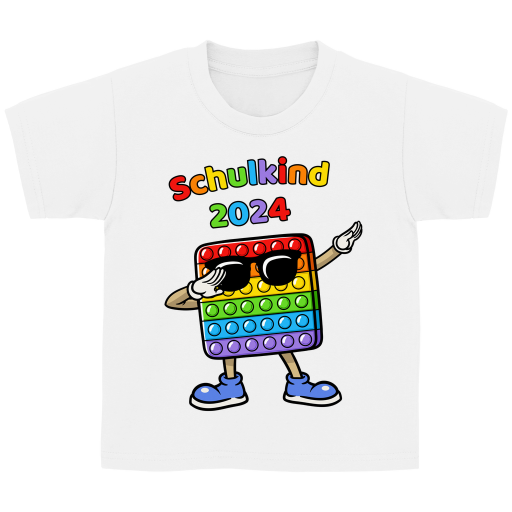 T-Shirt Schulanfang Pop-It Schulkind 2024 Mädchen Junge Geschenk Einschulung