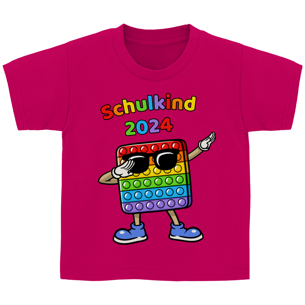 T-Shirt Schulanfang Pop-It Schulkind 2024 Mädchen Junge Geschenk Einschulung