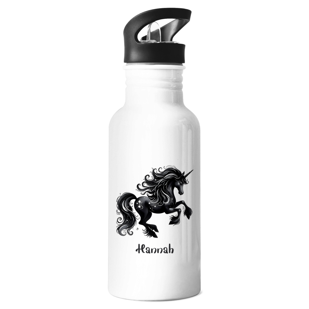 Edelstahl Trinkflasche Einhorn personalisiert mit Wunschname Geschenk Geburtstag