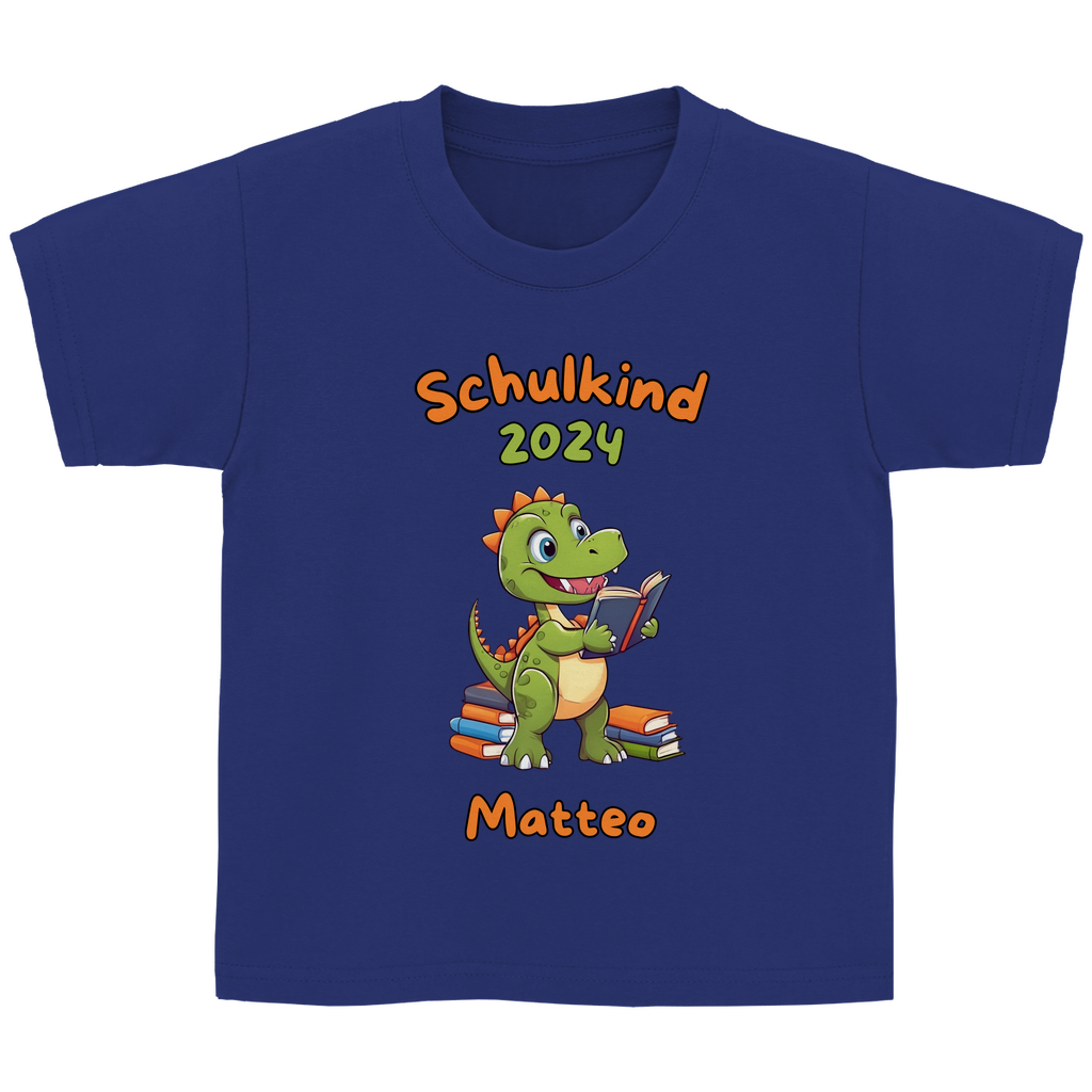 T-Shirt Schulanfang personalisiert Dinosaurier Junge Geschenk Einschulung Schultüte