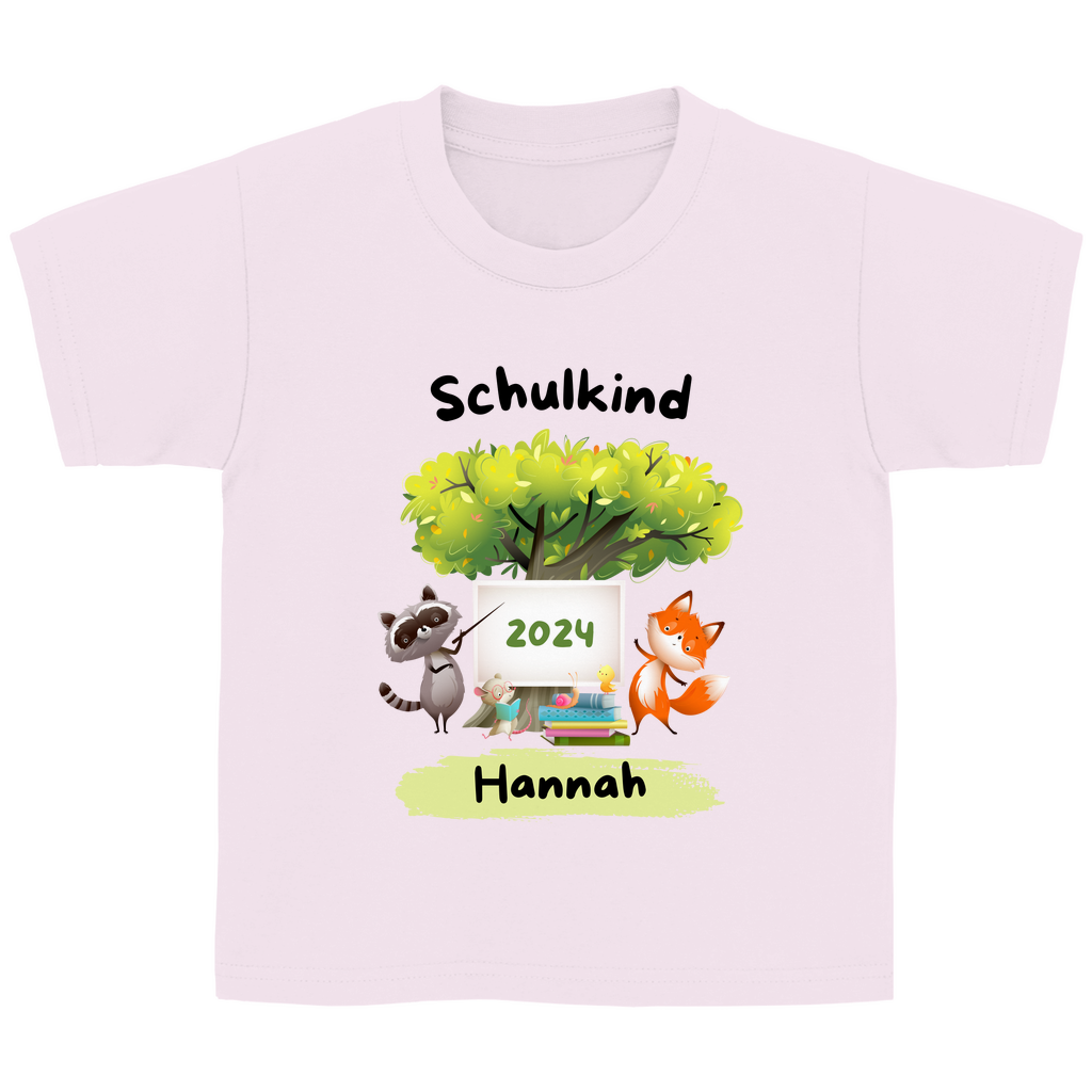 T-Shirt Schulanfang personalisiert Tiere Mädchen Junge Geschenk Einschulung