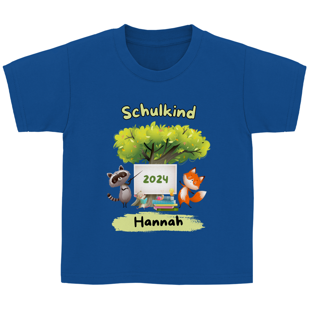 T-Shirt Schulanfang personalisiert Tiere Mädchen Junge Geschenk Einschulung