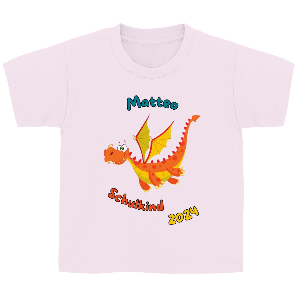 T-Shirt Schulanfang personalisiert Drache Junge Geschenk Einschulung Schultüte