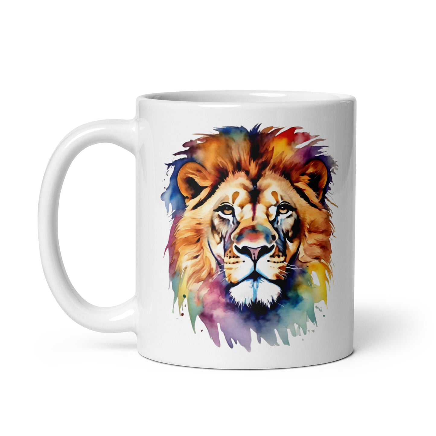 Weiße, glänzende Tasse