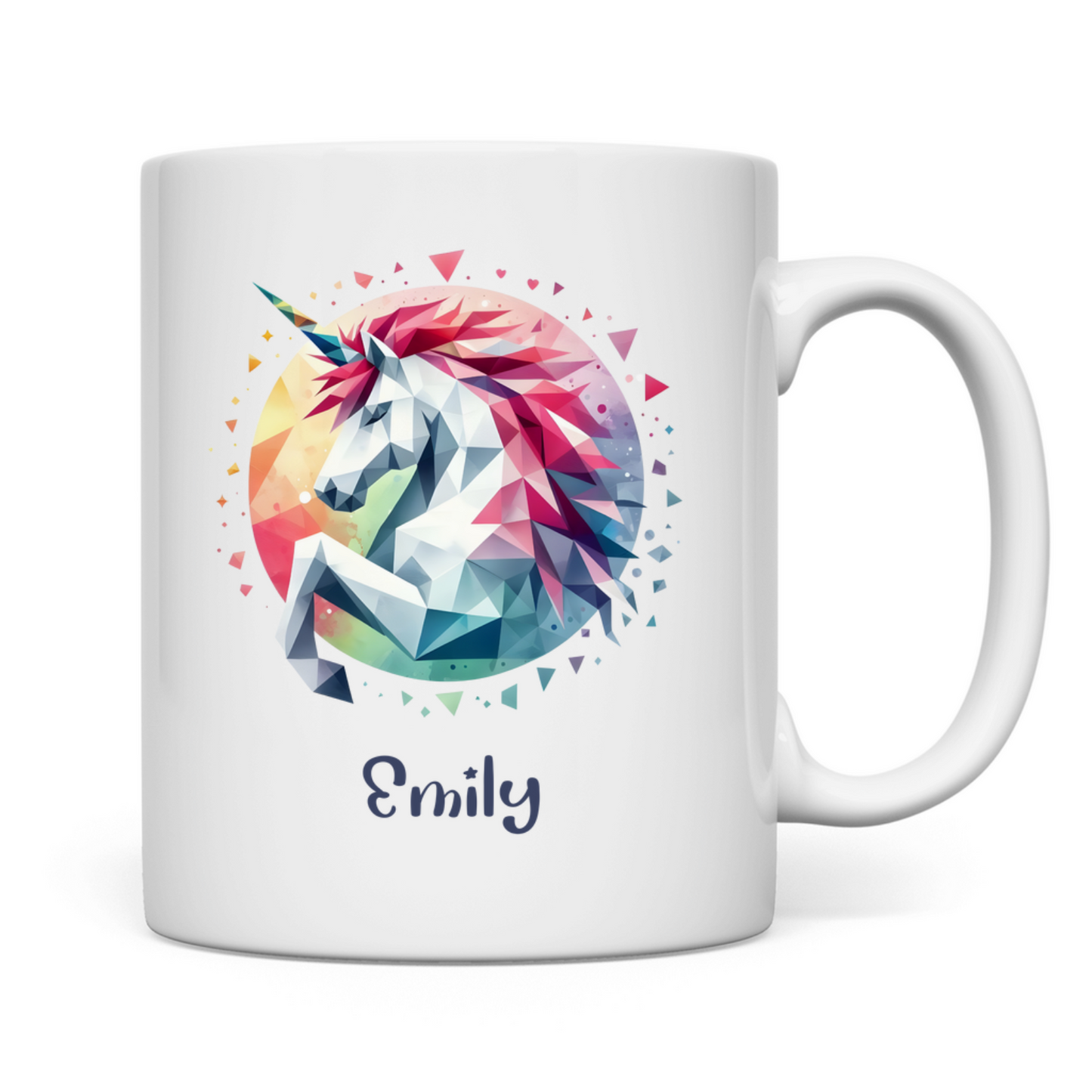 Tasse weiß Einhorn personalisiert mit Wunschname Geschenk Geburtstag