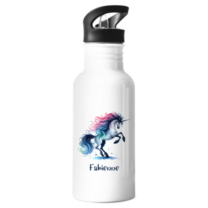 Edelstahl Trinkflasche Einhorn personalisiert mit Wunschname Geschenk Geburtstag