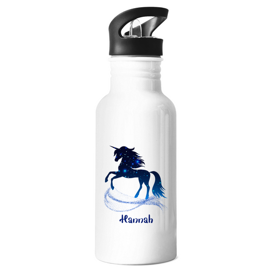 Edelstahl Trinkflasche Einhorn personalisiert mit Wunschname Geschenk Geburtstag