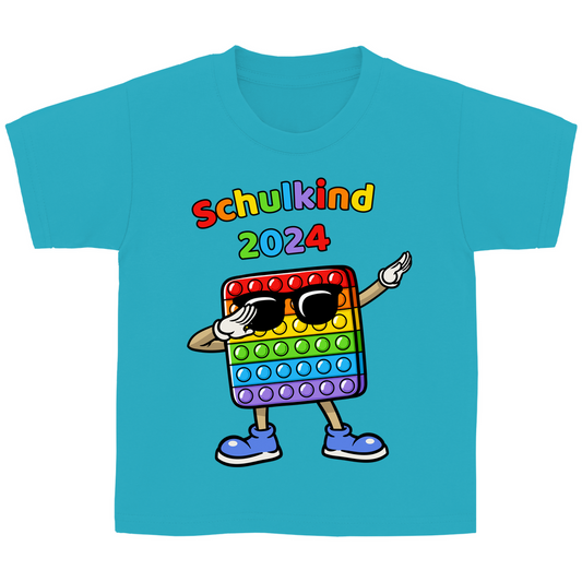 T-Shirt Schulanfang Pop-It Schulkind 2024 Mädchen Junge Geschenk Einschulung