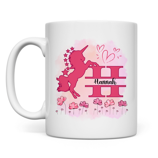 Tasse Einhorn Half-Split Design